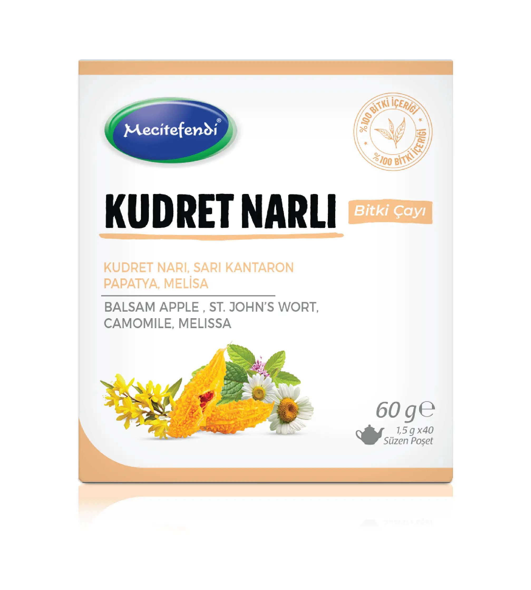 Mecitefendi Kudret Narlı Bitki Çayı - 40'lı Süzen Poşet