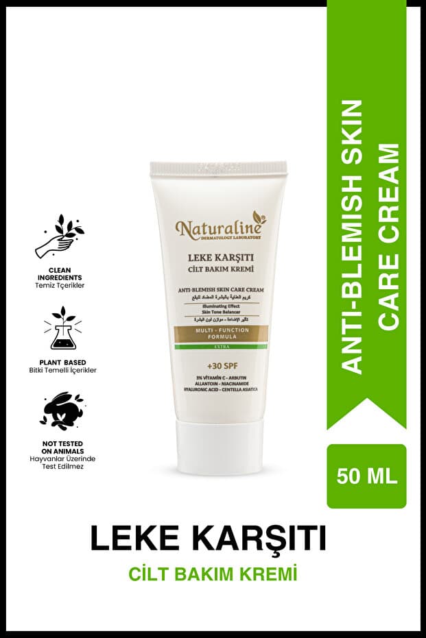 Naturaline Leke Karşıtı Cilt Bakım Kremi 30 SPF | %3 C Vitamini