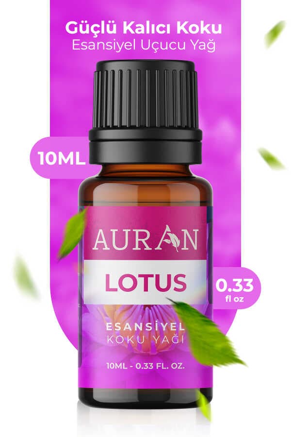 AURAN Lotus Uçucu Koku Yağı 10 ml | Difüzör, Buhurdanlık ve Aromaterapi Esansı