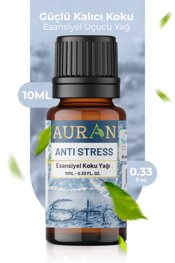AURAN Anti-Stress Esansiyel Uçucu Yağ – Aromaterapi, Difüzör ve Buhurdanlık Yağı (10 ml)