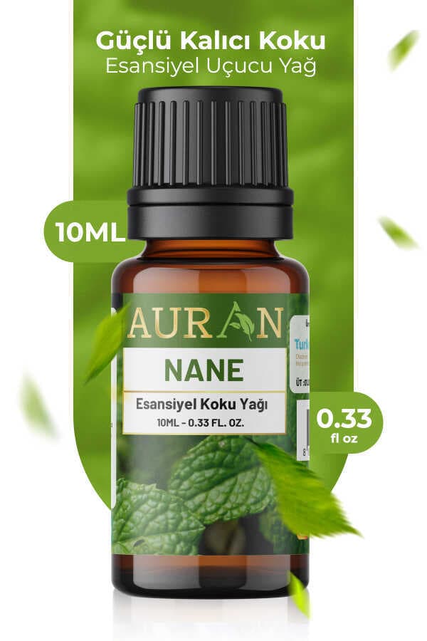 AURAN Doğal Nane Uçucu Yağı 10 ml - Aromaterapi, Buhurdanlık ve Difüzör Esansı