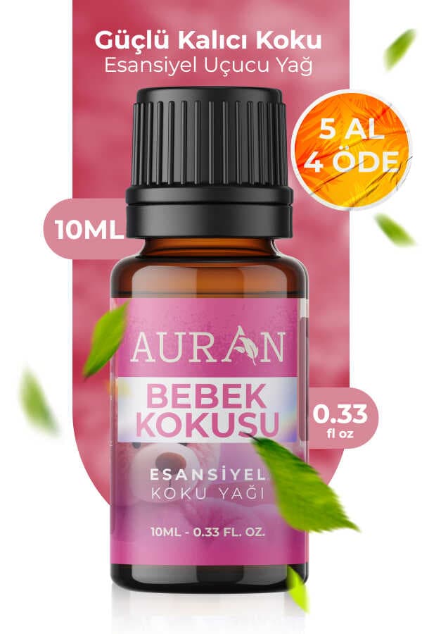 Auran Bebek Kokusu Esansiyel Uçucu Yağ & Buhurdanlık Difüzör Esansı (10 ml)