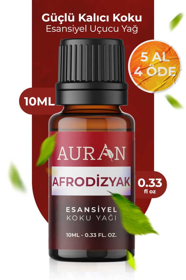 AURAN Afrodizyak Etkili Aromaterapi Uçucu Yağı - Buhurdanlık ve Difüzör Esansı (10 ml)