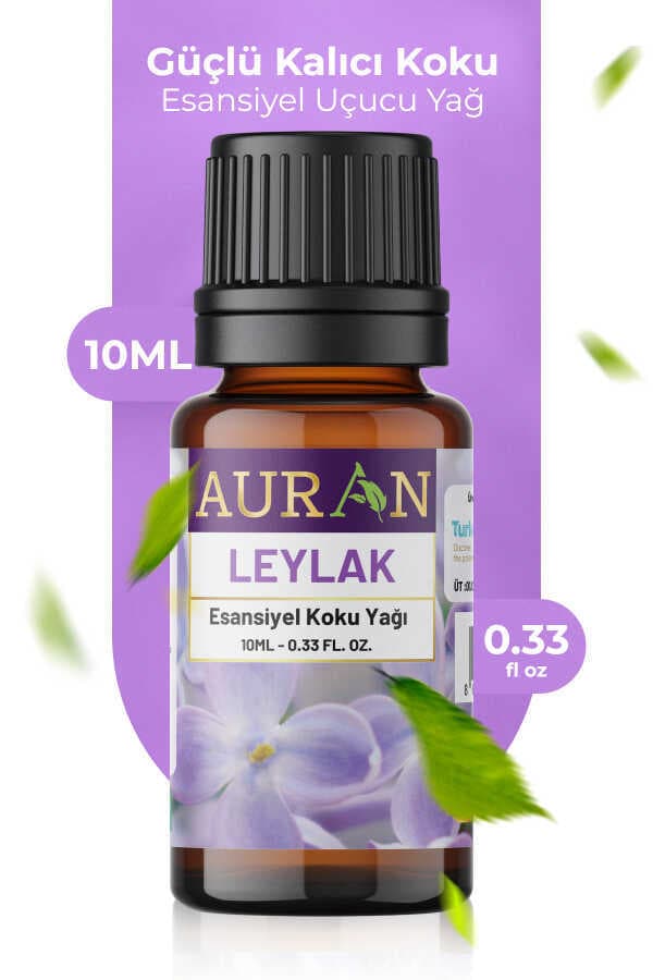 Auran Leylak Esansiyel Uçucu Koku Yağı - Aromaterapi, Buhurdanlık ve Difüzör Esansı (10 ml)