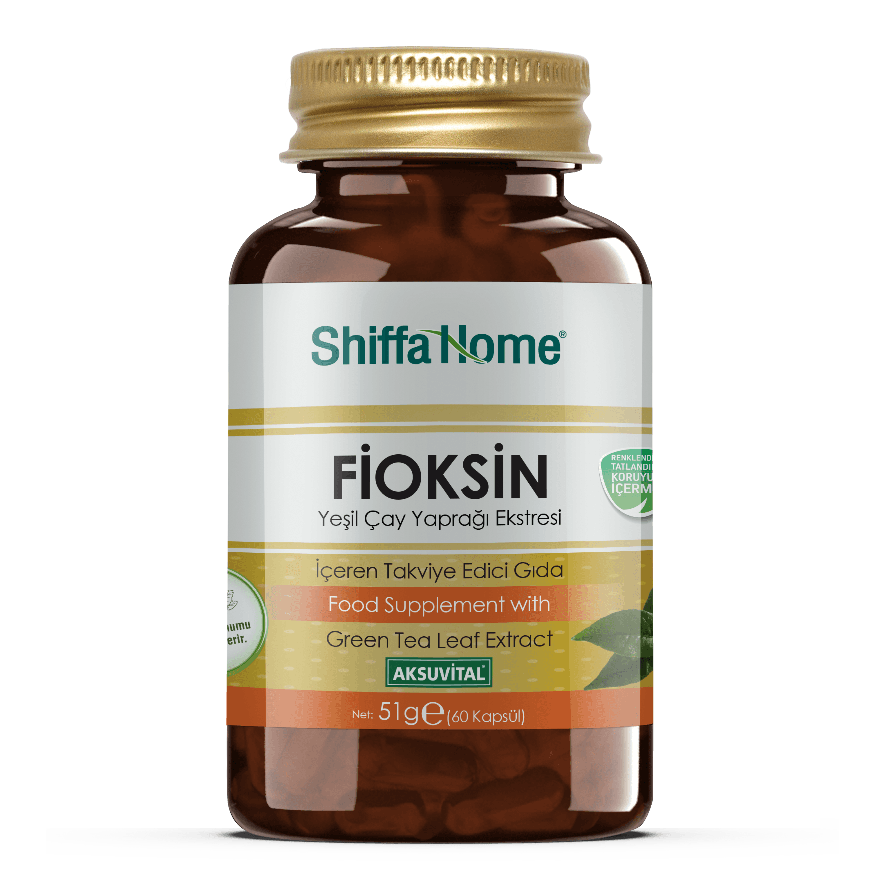 Shiffa Home Fioksin Yeşil Çay Yaprağı Ekstresi Form Kapsülü (60 Kapsül)